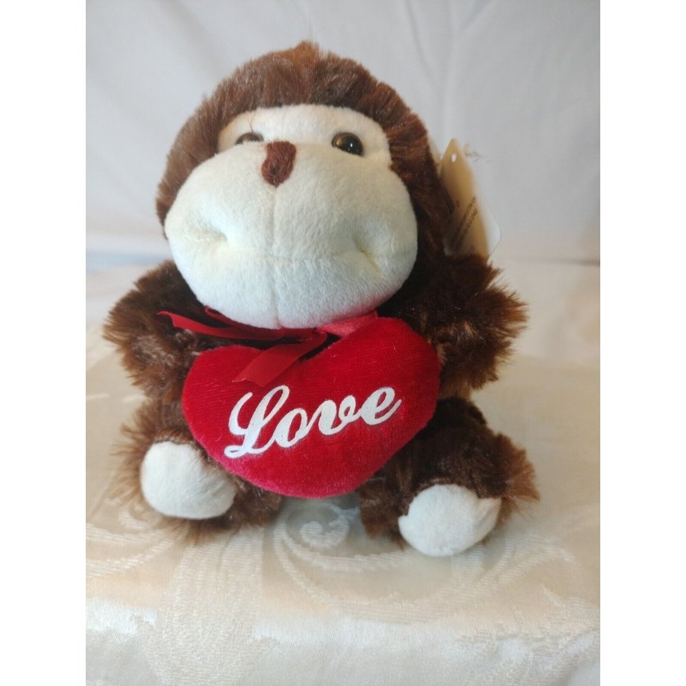 Monkey With Hart Inscribed love